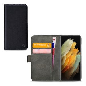 Mobilize Classic Gelly Wallet Housse Samsung Galaxy S21 Ultra Etui Porte-Monnaie - Noir