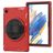Mobigear SureGrip Coque Samsung Galaxy Tab A8 10.5 (2021) Coque arrière en Plastique rigide,Silicone + Support Amovible - Rouge