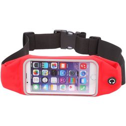 Mobigear Belt Brassard Téléphone iPhone 6s Ceinture Coque de Sport en Neoprène - Rouge