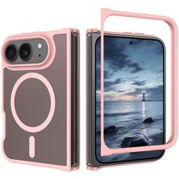 Mobigear Shockproof iPhone Duo MagSafe Plastique rigide Coque arrière - Rose