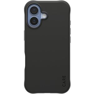 CARE by PanzerGlass Fashionable Coque iPhone 17 MagSafe Coque arrière en Silicone - Noir