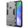 Mobigear Armor Stand Coque Huawei Y6p Coque arrière Rigide Anti-Chocs avec Support Amovible - Gris
