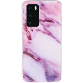 Mobigear Marble Coque Huawei P40 Coque arrière en TPU Souple - Violet