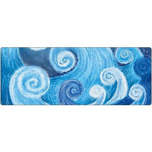 Mobigear Anti-Slip - Tapis de souris - 40 x 90 CM - Waves