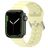 Mobigear Bumpy Bracelet Silicone Apple Watch Fermeture boucle ardillon - 49/46/45/44 mm - Jaune