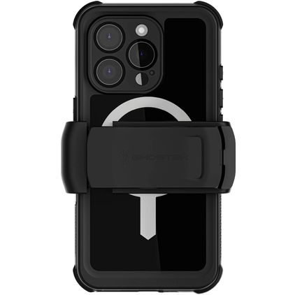 Ghostek Nautical Belt Coque iPhone 16 Pro MagSafe Coque arrière Imperméable Rigide Anti-Chocs - Noir