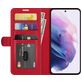Mobigear Wallet Housse Samsung Galaxy S22 Etui Porte-Monnaie - Rouge