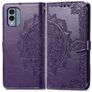 Mobigear Mandala Housse Nokia X30 Etui Porte-Monnaie - Violet