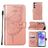 Mobigear Butterfly Samsung Galaxy A55 Étui Portefeuille - Rose doré