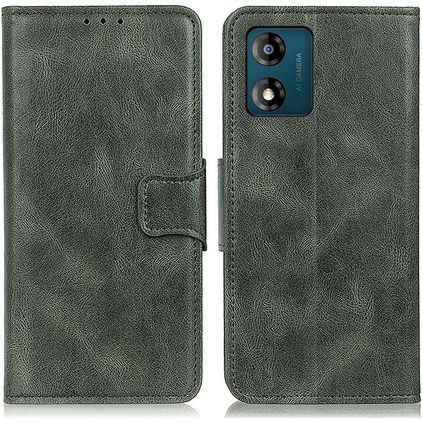 Mobigear Classy Housse Motorola Moto E13 Etui Porte-Monnaie - Vert