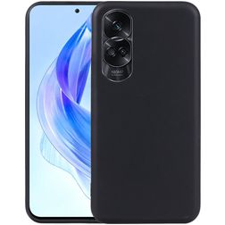 Mobigear Colors Coque Honor 90 Lite Coque arrière en TPU Souple - Noir
