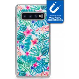 My Style Magneta Coque Samsung Galaxy S10 Coque arrière en TPU Souple - Jungle