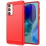 Mobigear Brushed Slim Samsung Galaxy M55 TPU souple Coque arrière - Rouge