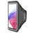 Mobiparts Comfort Fit Brassard Téléphone Samsung Galaxy A53 Brassard Coque de Sport en Neoprène - Noir