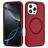 Mobigear Rugged Mag Coque iPhone 16 Pro Max MagSafe Coque arrière Rigide Anti-Chocs - Rouge