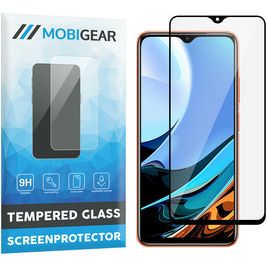 Mobigear Premium Xiaomi Redmi 9T Verre trempé Protection d'écran - Compatible Coque - Noir