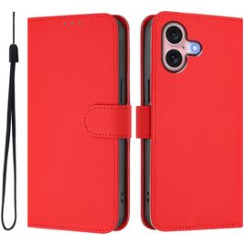 Mobigear Urban Wallet Housse iPhone 16 Etui Porte-Monnaie - Rouge