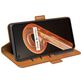 Mobigear Slim Magnet Housse OPPO A96 Etui Porte-Monnaie - Cognac
