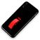 Mobigear Rubber Ring iPhone XS Max Plastique rigide Coque arrière avec bague de maintien - Noir