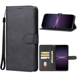 Mobigear Wallet Housse Sony Xperia 1 V Etui Porte-Monnaie - Noir