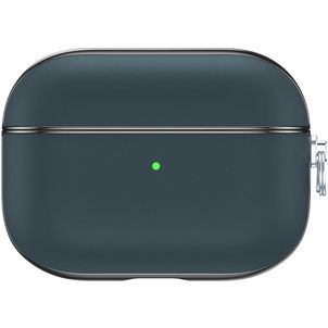 Valenta Snap Coque Apple AirPods Pro 1 Coque en Cuir Véritable - Bleu