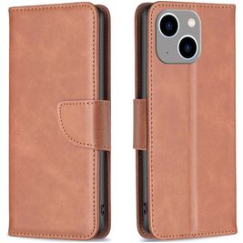 Mobigear Excellent Housse iPhone 15 Plus Etui Porte-Monnaie - Marron
