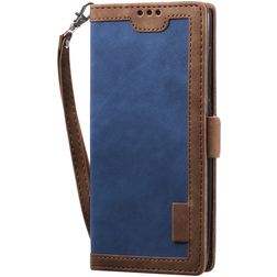 Mobigear Two Tone Housse Huawei P40 Pro Etui Porte-Monnaie - Marron / Bleu