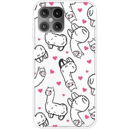 Mobigear Design Coque iPhone 12 Pro Max Coque arrière en TPU Souple - Alpaga