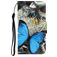 Mobigear Design Huawei P40 Lite E Étui Portefeuille - Papillon