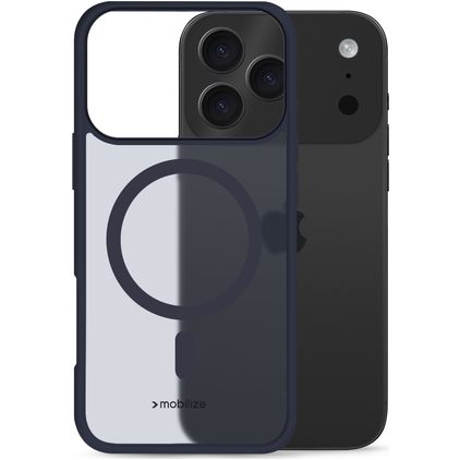 Mobilize Hybrid Pro Coque iPhone 17 Pro Max MagSafe Coque arrière Rigide Anti-Chocs - Bleu