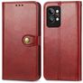 Mobigear Snap Button Housse Realme GT2 Pro Etui Porte-Monnaie - Rouge