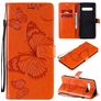 Mobigear Butterfly Housse LG V60 ThinQ Etui Porte-Monnaie - Orange