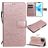 Mobigear Sunflower Housse iPhone 12 Pro Etui Porte-Monnaie - Rose doré