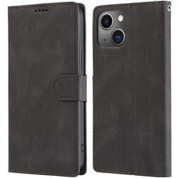 Mobigear Wallet 30 Housse iPhone 14 Plus Etui Porte-Monnaie - Noir