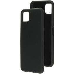 Mobiparts Samsung Galaxy A22 5G Silicone Coque arrière - Noir