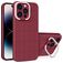 Mobigear Cube Coque iPhone 14 Pro Coque arrière Rigide avec Support Amovible - Rouge