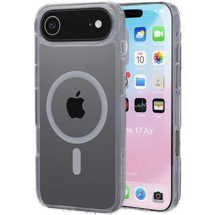 Mobiparts Hardcover Coque Transparente iPhone Air MagSafe Coque arrière Rigide - Transparent