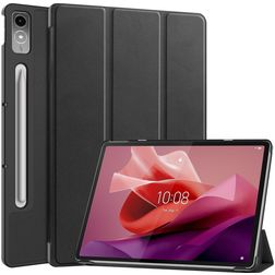 Mobigear Tri-Fold Coque Lenovo Tab P12 Etui - Noir