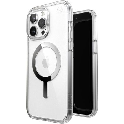 Speck Presidio2 Pro Transparent iPhone 15 Pro Max MagSafe Plastique rigide Coque arrière Antichoc - Transparent