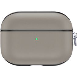 Valenta Snap Coque Apple AirPods Pro 1 Coque en Cuir Véritable - Gris