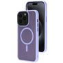 Mobiparts Hardcover Coque iPhone 15 Pro Max MagSafe Coque arrière Rigide - Satin Lila