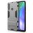 Mobigear Armor Stand Coque Huawei Y6p Coque arrière Rigide Anti-Chocs avec Support Amovible - Gris