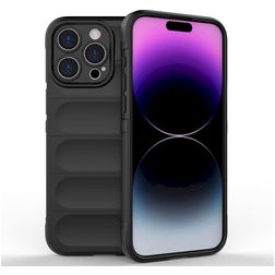 Mobigear Bumpy iPhone 15 Pro Max TPU souple Coque arrière - Noir