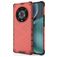 Mobigear Honeycomb HONOR Magic 4 Pro Plastique rigide Coque arrière Antichoc - Rouge