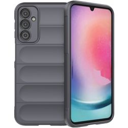 Mobigear Bumpy Coque Samsung Galaxy A24 Coque arrière en TPU Souple - Charcoal