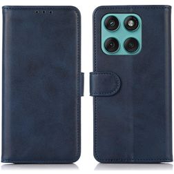 Mobigear Wallet Housse Motorola Edge 60 Fusion Etui Porte-Monnaie - Bleu