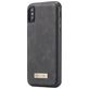Caseme 007 Housse iPhone XS Etui avec Coque Détachable Porte-Monnaie - Noir