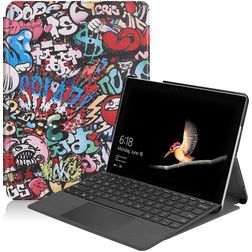 Mobigear Design Coque Microsoft Surface Go 2 Etui - Graffiti