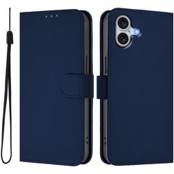 Mobigear Urban Wallet Housse iPhone 16 Plus Etui Porte-Monnaie - Bleu Marin