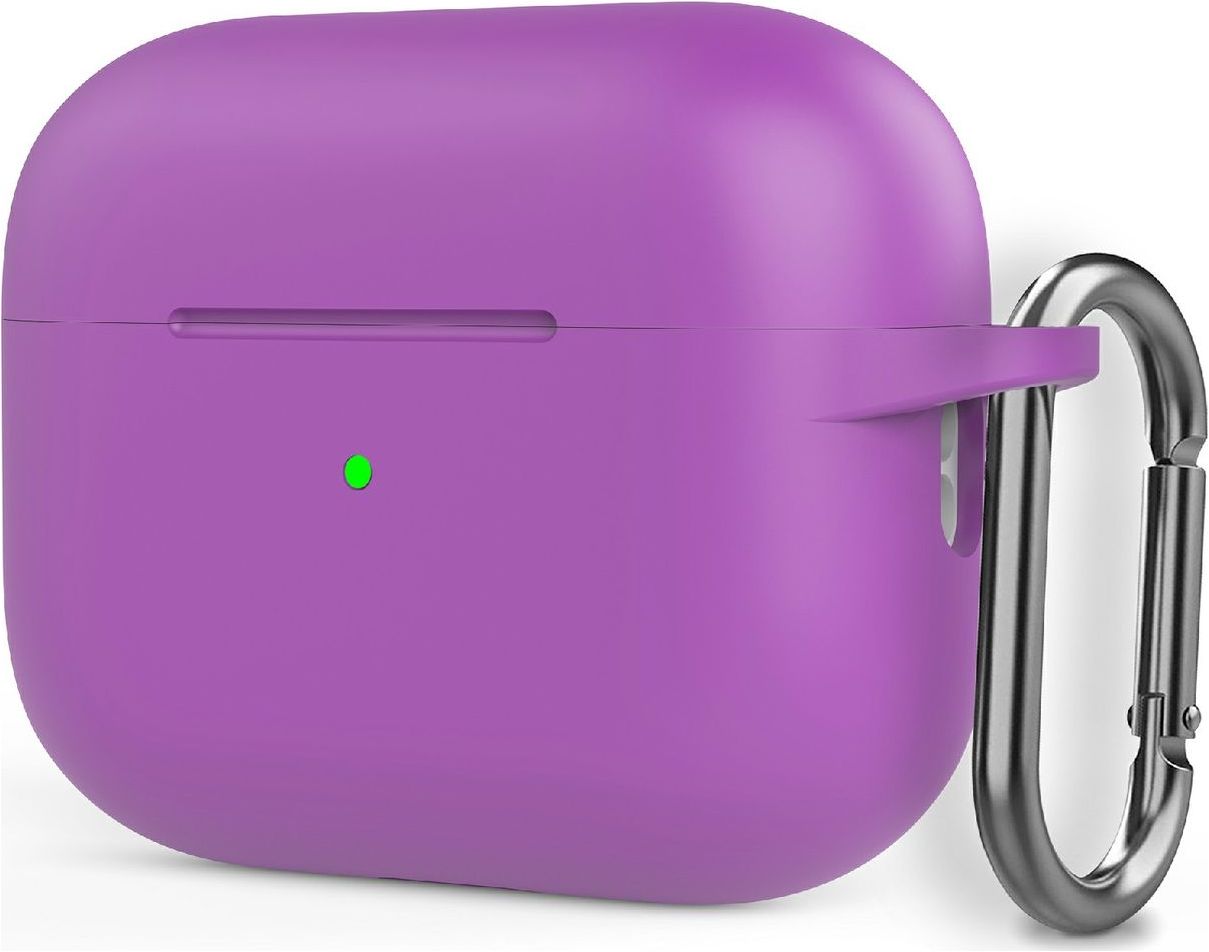 Lot De 3 Coques En Silicone Pour étui AirPods 2 - Protection Anti-chocs, Finition Mate (Noir, Violet, Blanc) - 13